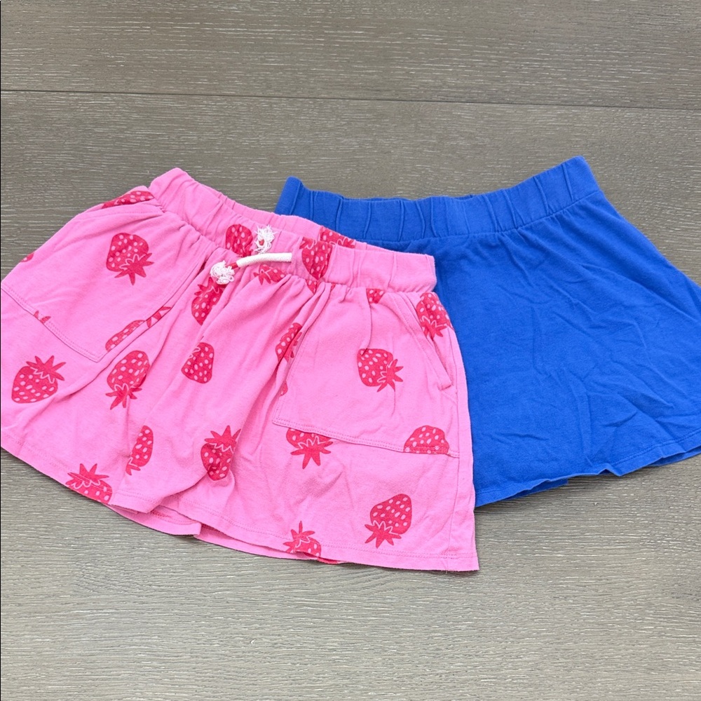 Blue Skort (GAP) & Pink Strawberry Skort (Cat & Jack)